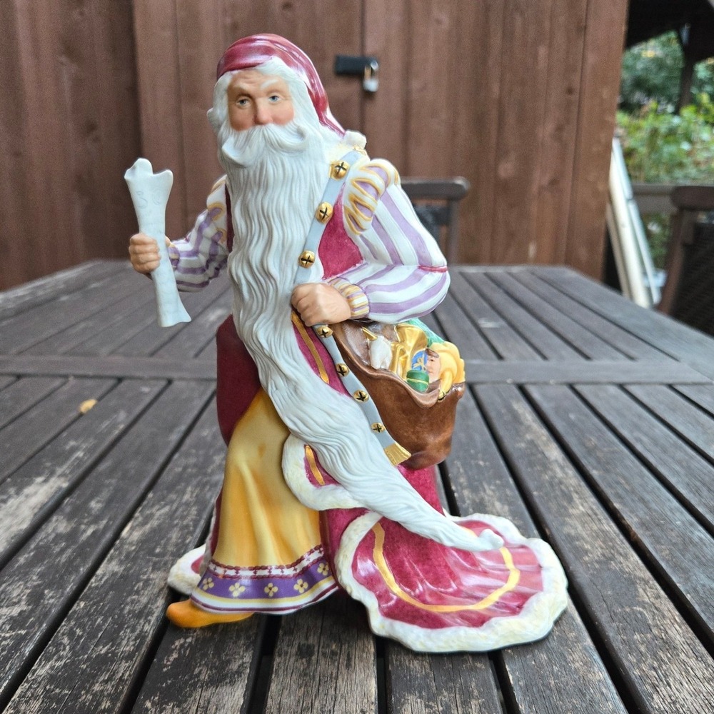 Vintage Lenox Pere Noel Fine Porcelain Santa Figurine French Christmas